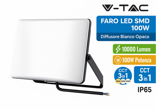 Tac faro led 100w cct - v-tac,