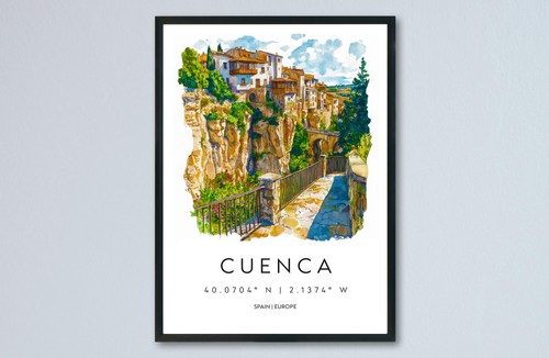 Poster acquerello cuenca - acquerello,