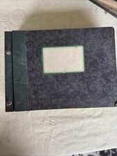 Libro degli affari 1956-1957 manoscritto libro dei conti con registro vintage