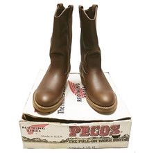 Stivali da lavoro pull-on RED WING Pecos del 1997 taglia 6H-EE made in USA co...