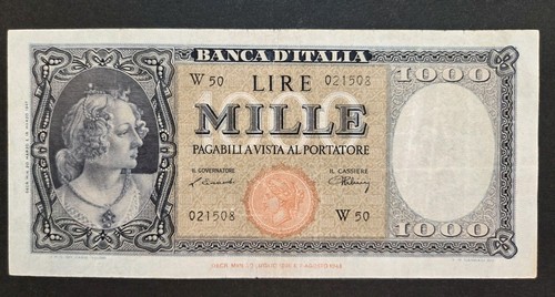 1000 lire italia - italia, di