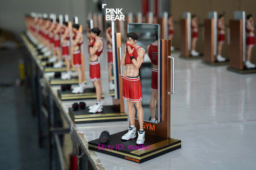 Statuina studio orso rosa