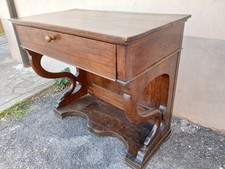 ANTICA CONSOLE IMPERO '800 PIEMONTE - NOCE MASSELLO PATINA ORIGINALE  1 CASSETTO