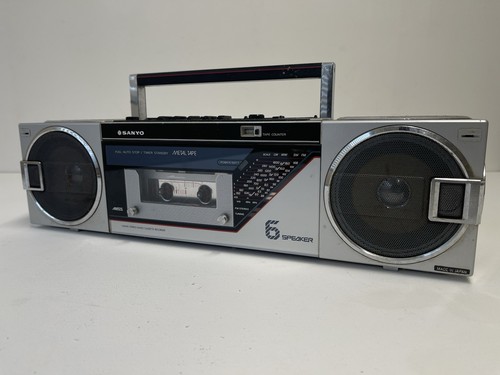 Vintage sanyo m7735l argento - argento, 6