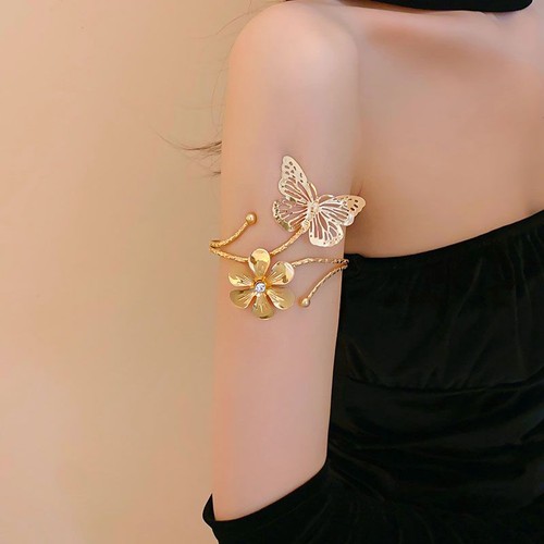Bracciale aperto fiore