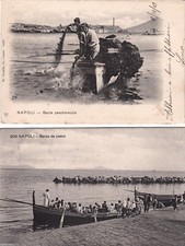 # NAPOLI: 1900 - 1909 BARCHE DA PESCA - 2 CARTOLINE