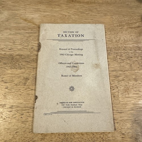 Section taxation officers - section,