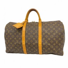 Louis Vuitton Monogram Keepall 50 Boston Borsa M41426 Marrone Uomo e... GZl1dpjx