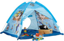 Tenda Gioco per Bambini Da 3 Anni in Su Casetta Bimbi Interno & Esterno Pirati H