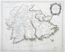 Istria Istra Croatia Croazia Hrvatska Pula Porec Pisino mappa mappa Santini 1780