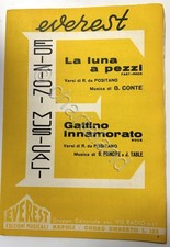 Spartiti - La luna a pezzi Gattino Musica Conte fisarmonica mandolino anni '60 
