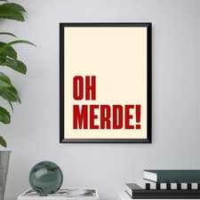 Stampa "Oh Merde!" Cornice