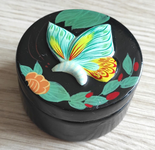 Cofanetto fiori farfalla