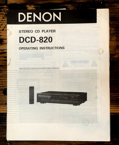 Denon dcd 820 - denon, dcd-820