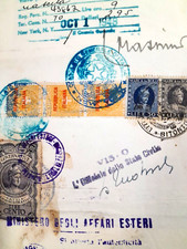 1948 MARCHE CONSOLARI REGNO 3 X 3 £. ORO -Sovrastampate REPUBBLICA ITALIANA