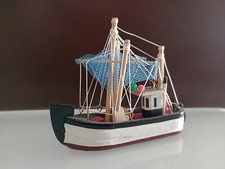 Wooden model fishing boat