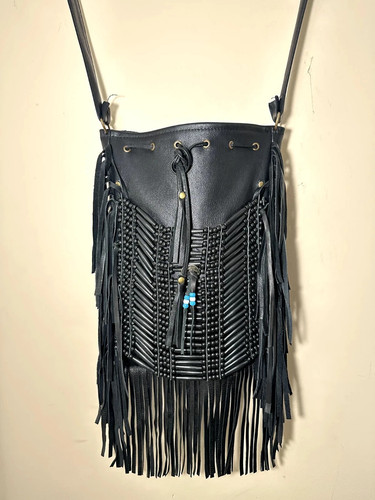 Borsa tote con frange - , in