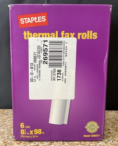 Staples carta termica per fax - staples,