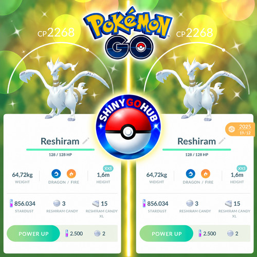Pogo shiny reshiram taglia - reshiram,