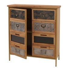 B-Ware Cassettiera Farmacia MCW-O79, Vani Portaoggetti, Vintage Shabby Look, Blu