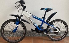 Bicicletta mountain bike bambino 6 - 10 anni, con ruote da 20'' bianca e blu