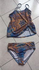 COSTUME MARE TANKINI BIKINI TAGLIA L 44/46 NUOVO