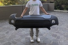 PARAURTI POSTERIORE PER JEEP RENEGADE LATITUDE DAL 2014 NERO CON BUCHI SENSORI