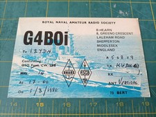 Cartolina - Radioamatori Radio - Royal Naval Amateur Radio Society