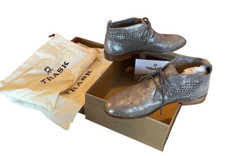 Stivaletti chukka nuovi con scatola e sacchetti antipolvere Trask da donna in pelle peltro stringati taglia 8