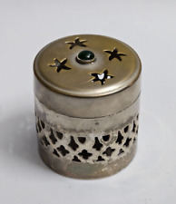 ANTICA Scatola COFANETTO BARATTOLO portagioie SHEFFIELD COLLECTION ANNO 2004