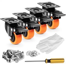 Set 4 Ruote VEVOR Girevoli Con