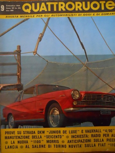 Quattroruote 1962 test - 81,