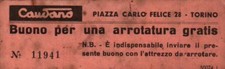 CAUDANO - BUONO PER UNA