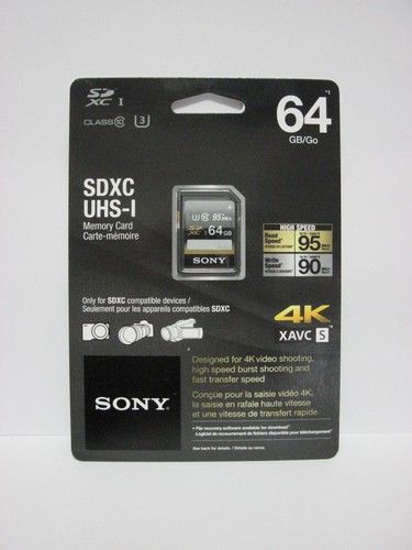 Sony 64g xavc 4k - fs, u2