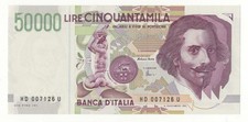 50000 LIRE BERNINI  II° Tipo