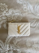 Portafoglio YSL bianco con