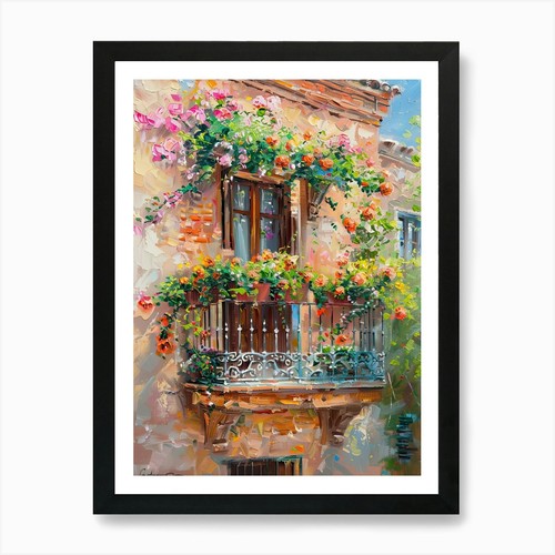 Quadro vista balcone - vista, a