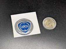 LANCIA Ø 35MM LOGO ADESIVO 3D SIGLA EMBLEMA FREGIO STEMMA SCRITTA BADGE TARGA
