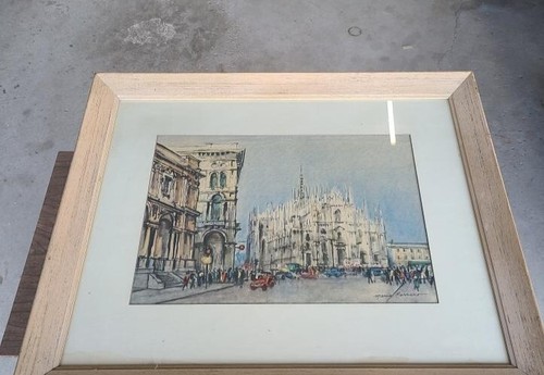 Stampa rappresentante duomo - stampa, di