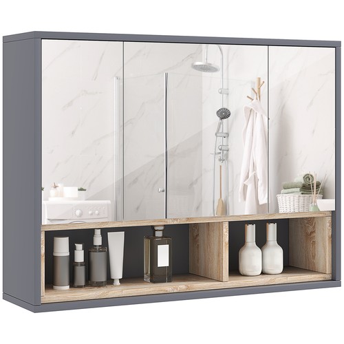 Homcom specchiera bagno - bagno, 3