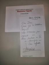 BENIAMINO VIGNOLA AUTOGRAFO