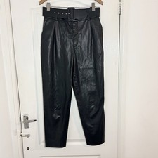 Zara Pantalone Pelle PU M