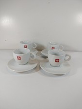  Tazzine Espressino Illy In Porcellana Con Piattino Di Seconda Mano.