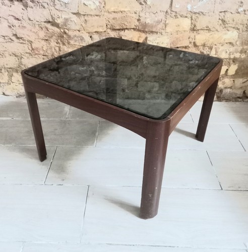 Tavolino legno vetro fume - tavolino, e
