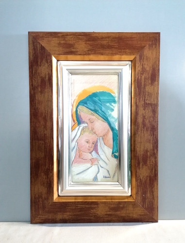 Quadro argento madonna - quadro,