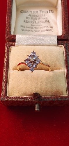 Anello tanzanite diamanti - tanzanite,