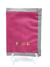 VINTAGE 80 Ages ORIGINAL FENDI WALLET PINK #ORANGE PORTAFOGLIO ORIGINALE # QB