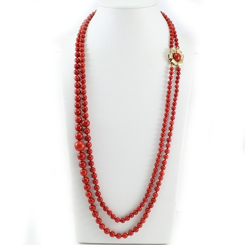 Women long double - women's, red