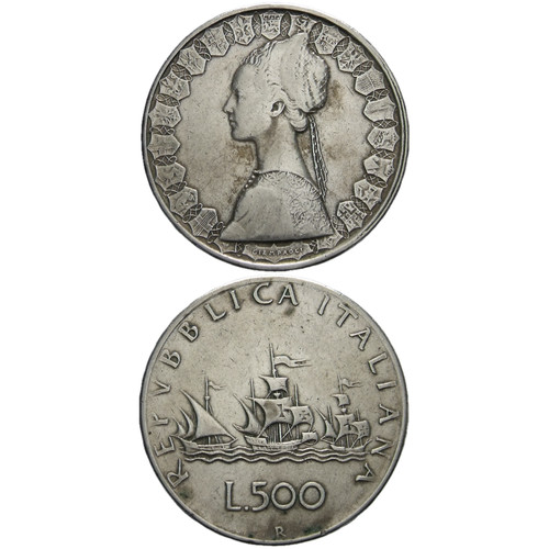 Italia 500 lire 1961 - 500, argento