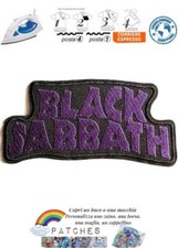 Patch BLACK SABBATH heavy metal hard rock logo iron on toppa termoadesiva badge